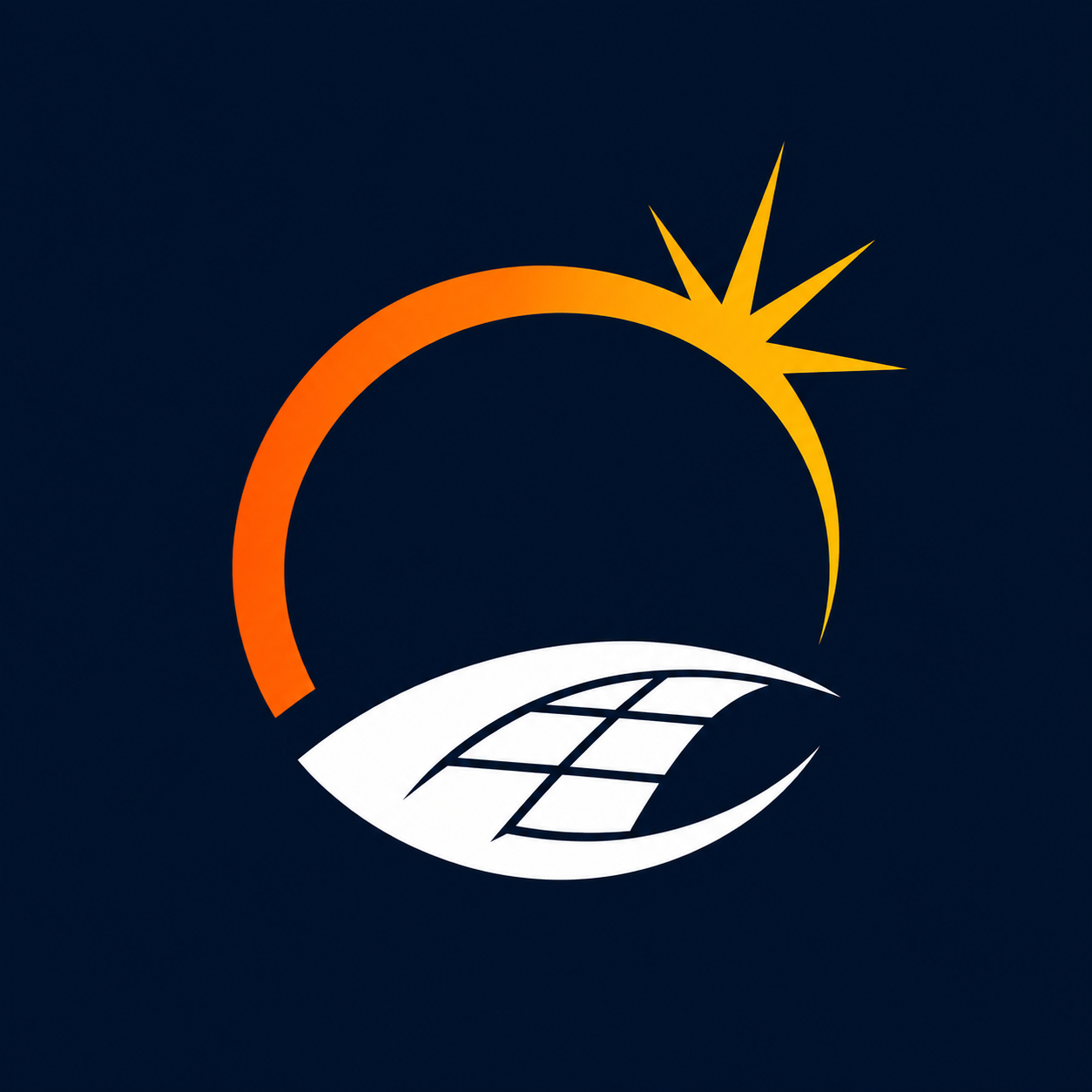 SunSolar Power Systems icon logo for dark mode